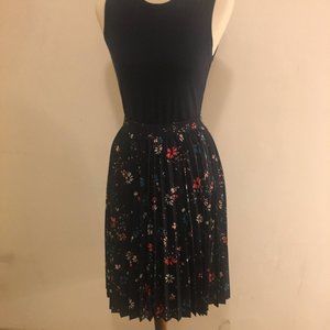 Balenciaga Floral-Printed Pleated Skirt